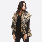 Leopard Print Round Vest