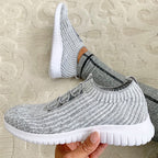 Light Grey Women's Knitted Sneakers