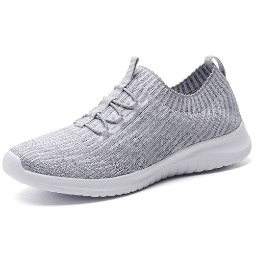 Light Grey Women's Knitted Sneakers