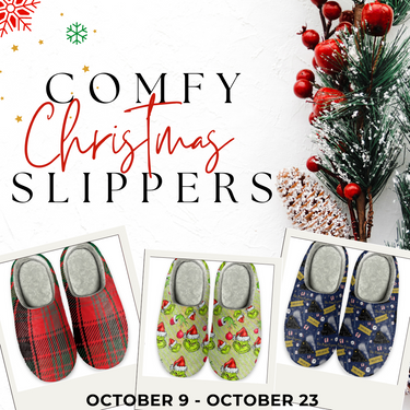 Comfy Christmas Slippers - Closes 10/23