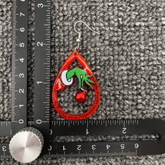 “How the Holiday Stole My Sanity” Acrylic Bell Drop Earrings 🎄