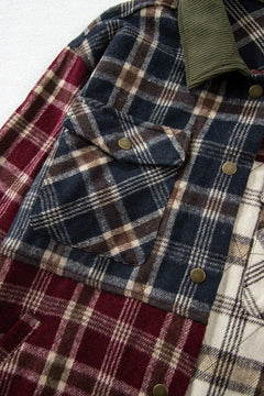 Cozy Fall Plaid Button-Up Shirt Jacket