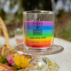 7 Chakra Crystal Candle