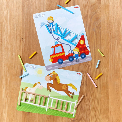 🎁 Stabix Wooden Arranging & Matching Game – 158 Pieces