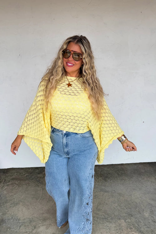 PREORDER – Spring Free Spirit Bell Sleeve Knit Top