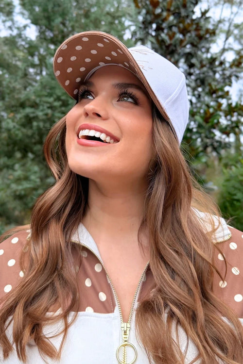 Hello Darlin Polka Dot Baseball Cap