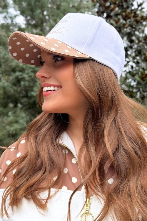 Hello Darlin Polka Dot Baseball Cap