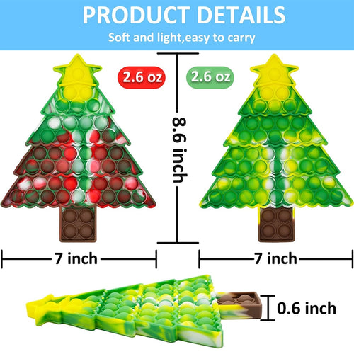 🎄 Holiday Tree Pop It Fidget Kids Toys