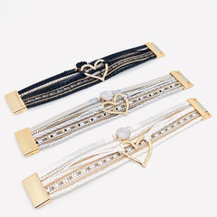 Sparkle & Heart Multi-Layer Magnetic Bracelet – The Perfect Gift of Love