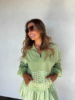 PREORDER- JUST LIVING QUARTER ZIP PULLOVER