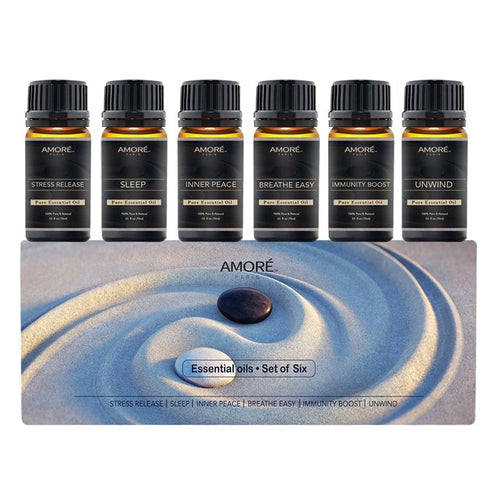 Amoré Self-Love Essential Oil Gift Set – Relax, Breathe, and Find Your Peace