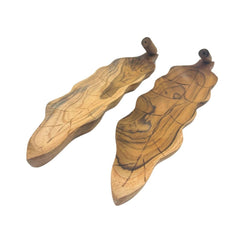 Teak Root Leaf Incense Holder – Natural Wood Burner