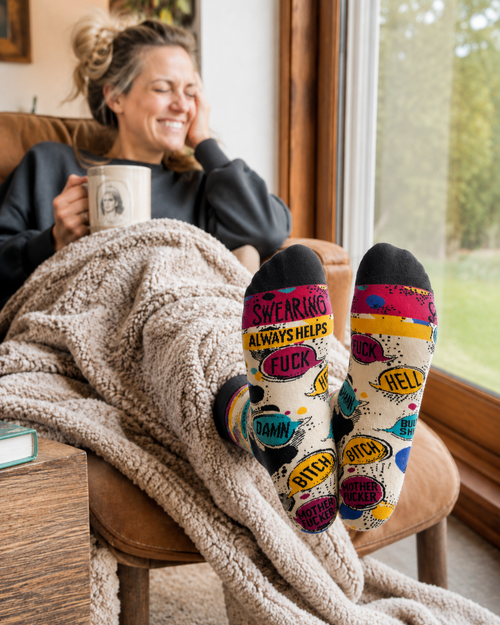 Swearing Always Helps Women’s Crew Socks