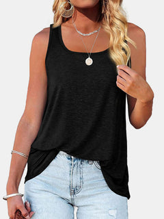 Heathered Square Neck Tank - Versatile Comfort for Every Occasion