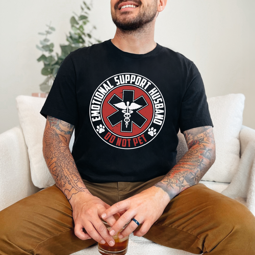Emotional Support Husband Graphic Tee