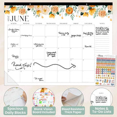 2026 Wall Calendar – Bloom Daily Planners (16" x 21")