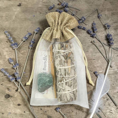 Green Aventurine Cleansing Sage Bundle