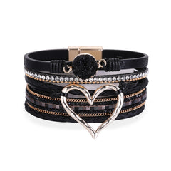 Sparkle & Heart Multi-Layer Magnetic Bracelet – The Perfect Gift of Love