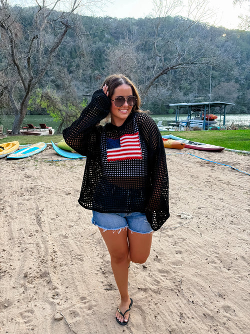 PREORDER - Freedom Flag Patch Pullover