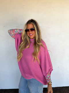 PREORDER- SPRING MEG PULLOVER PONCHO