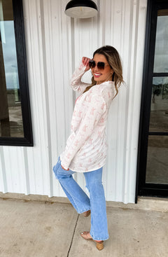Pink Bunny Lola Cardigan with Cozy Thumbholes