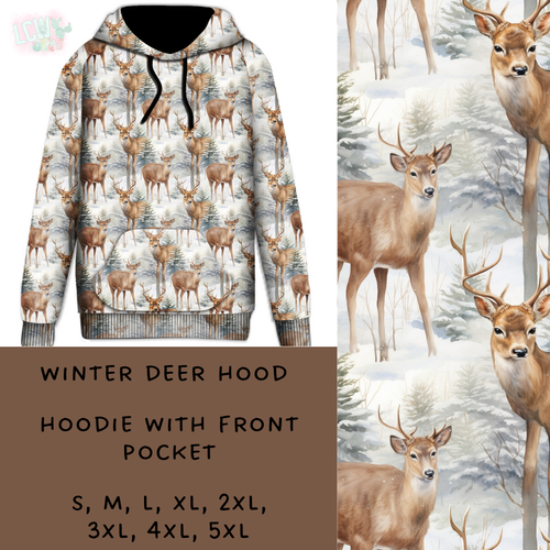 Batch #238 - Winter Wonderland - Closes 12/15 - ETA Early Jan - Winter Deer Hoodie