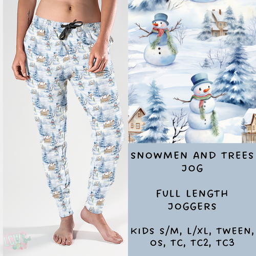 Batch #238 - Winter Wonderland - Closes 12/15 - ETA Early Jan - Snowmen And Trees Joggers