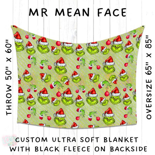 Batch #216 - Cozy Christmas Blankets Presale - Closes 10/14 - ETA Early Dec - Mr. Mean Face