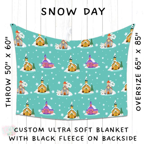 Batch #216 - Cozy Christmas Blankets Presale - Closes 10/14 - ETA Early Dec - Snow Day