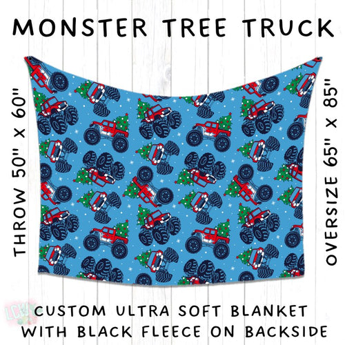 Batch #216 - Cozy Christmas Blankets Presale - Closes 10/14 - ETA Early Dec - Monster Tree Truck