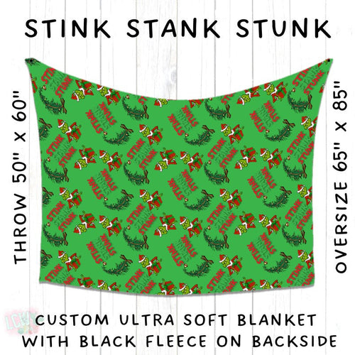 Batch #216 - Cozy Christmas Blankets Presale - Closes 10/14 - ETA Early Dec - Stink Stank Stunk