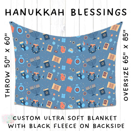 Batch #216 - Cozy Christmas Blankets Presale - Closes 10/14 - ETA Early Dec - Hanukkah Blessings