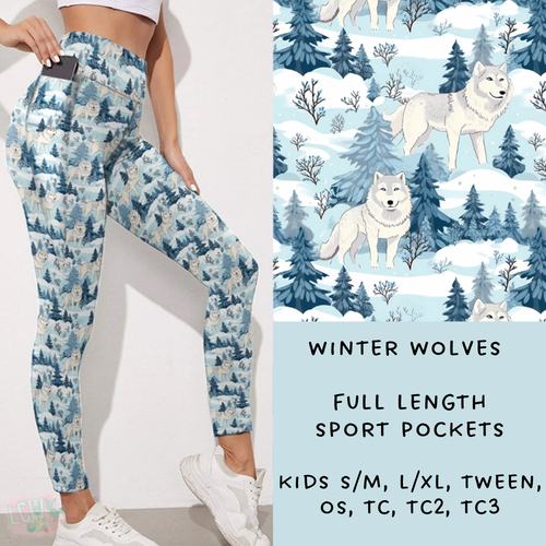 Batch #238 - Winter Wonderland - Closes 12/15 - ETA Early Jan - Winter Wolves Leggings