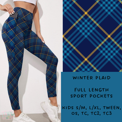 Batch #238 - Winter Wonderland - Closes 12/15 - ETA Early Jan - Winter Plaid Leggings