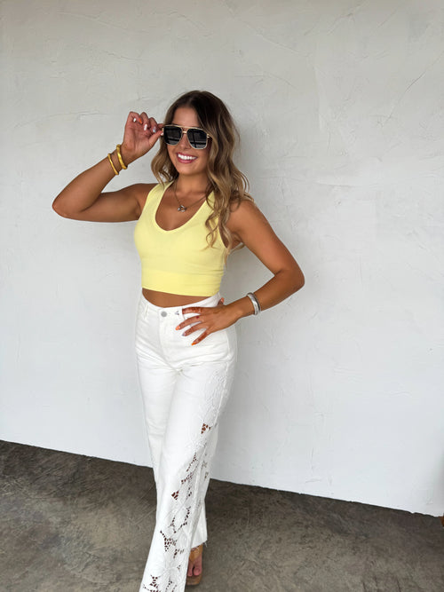 🚨 PREORDER: Blakeley Summer Floral Charm Wide Leg Jean