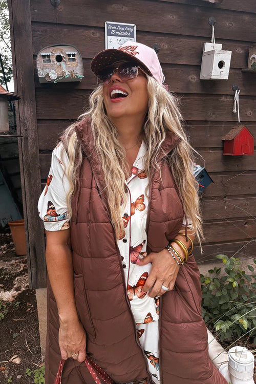Wild Oak Long Puffer Vest