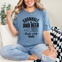 Cornhole and Beer Graphic Tee