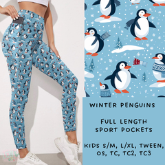 Batch #238 - Winter Wonderland - Closes 12/15 - ETA Early Jan - Winter Penguins Leggings