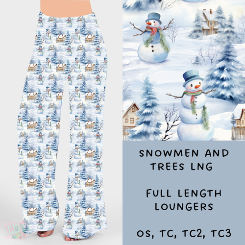 Batch #238 - Winter Wonderland - Closes 12/15 - ETA Early Jan - Snowmen And Trees Loungers