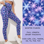 Batch #238 - Winter Wonderland - Closes 12/15 - ETA Early Jan - Winter Flakes Leggings