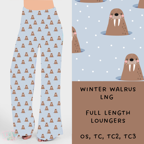 Batch #238 - Winter Wonderland - Closes 12/15 - ETA Early Jan - Winter Walrus Loungers