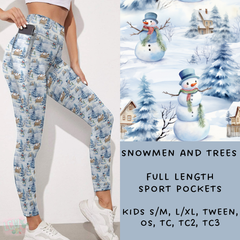 Batch #238 - Winter Wonderland - Closes 12/15 - ETA Early Jan - Snowmen And Trees Leggings