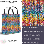 Batch #268 - November Request Run - Closes 1/10 - ETA late March - Rainbow Chenille Collapsible Tote