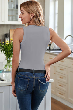 Elevate Your Summer Style with Our Solid Round Neck Tank - Versatile and Chic!