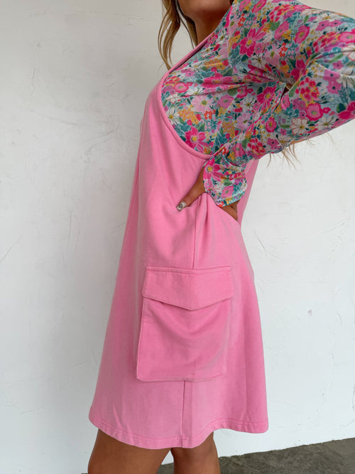 PREORDER- SPRING MILLIE OVERALL DRESS