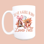 "Girl Who Loves Fall" 15oz Ceramic Mug
