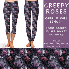 Batch #268 - November Request Run - Closes 1/10 - ETA late March - Creepy Roses Full and Capri Length Leggings