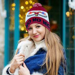 Holiday LED Pom Pom Beanie – Light Up the Season in Comfort and Cheer