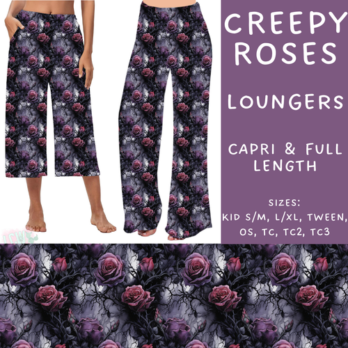 Batch #268 - November Request Run - Closes 1/10 - ETA late March - Creepy Roses Capri and Full Length Loungers