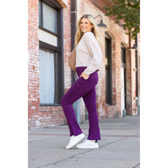 *Ready to Ship | The Reese  Purple Flare Leggings -  Luxe Leggings by Julia Rose®